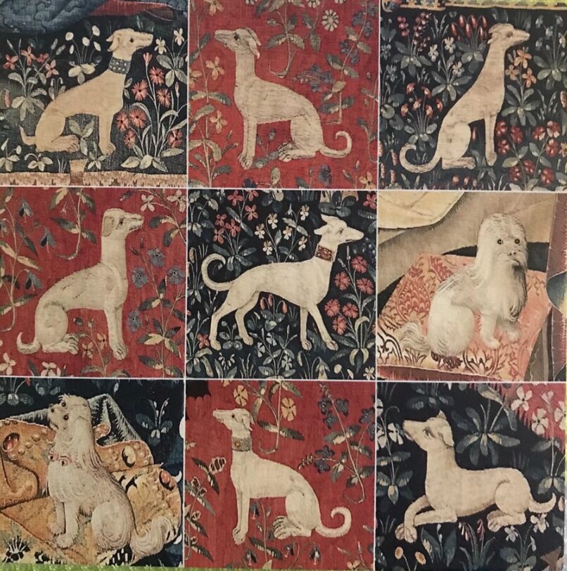 西洋絵画に描かれた白い犬達