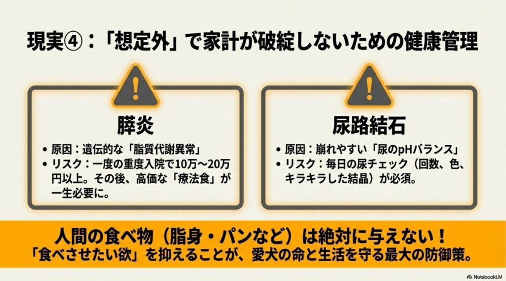 脂質代謝異常による膵炎と尿のpHバランス崩壊による尿路結石の原因とリスクのまとめ